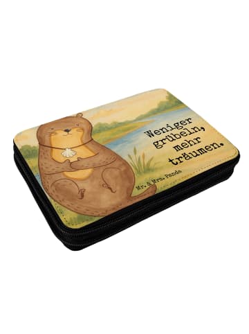 Mr. & Mrs. Panda Stiftebox Otter Muschel Design mit Spruch in Weiß