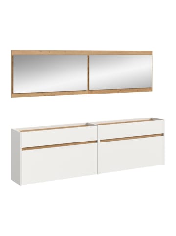 ebuy24 Garderobenmöbel Drive Weiß 192 x 32 cm