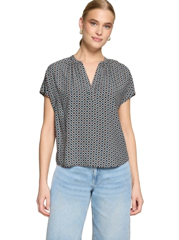 Zero  Blusenshirt mit Print. in Brown/Cream