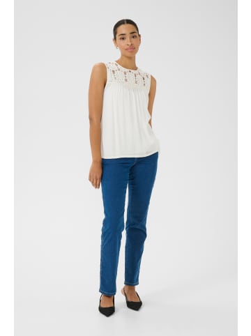 Kaffe Ärmellose Bluse KAciara Regular fit in Chalk