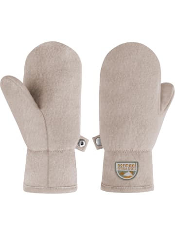 Normani Outdoor Sports Kinder Merino Fäustlinge Wäldi in Beige