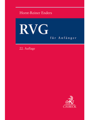 Beck C. H. Buch - RVG für Anfänger