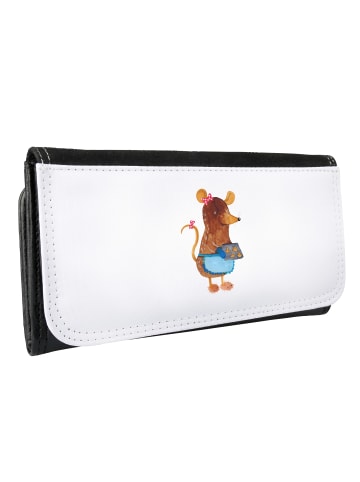 Mr. & Mrs. Panda Portemonnaie für Damen Maus Kekse ohne Spruch in Weiß