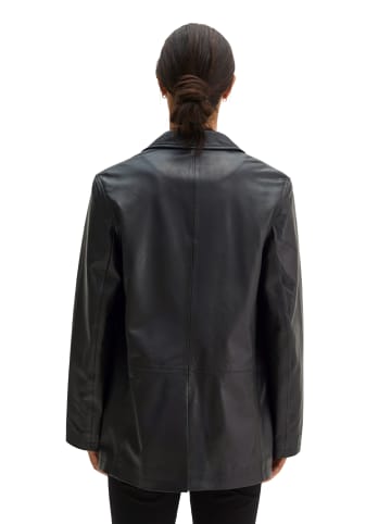 Marc O'Polo Lederblazer regular in Schwarz