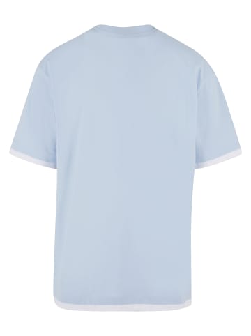 DEF DEF Herren DEF Visible Layer T-Shirt in light blue/white