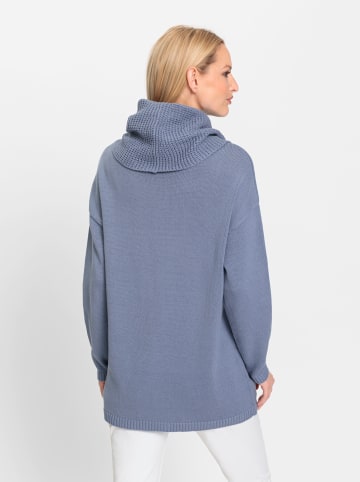 Heine Longpullover in taubenblau