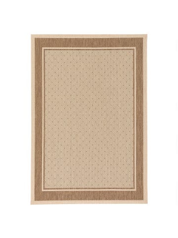 Pergamon Modern Flachgewebe Ruggy Karo Bordüre in Beige