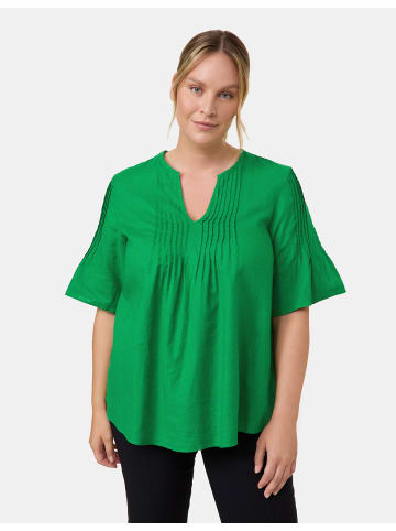 SAMOON Bluse Kurzarm in Really Green