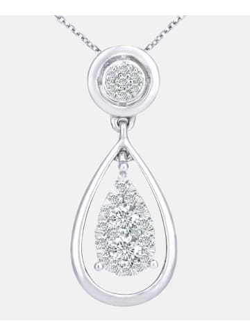 Diamant L'éternel Halskette mit Anhänger aus 375 Weißgold mit Diamant