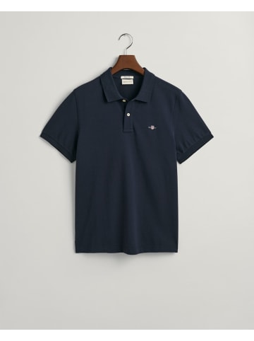 Gant Regular Fit Shield Piqué Poloshirt in Blau