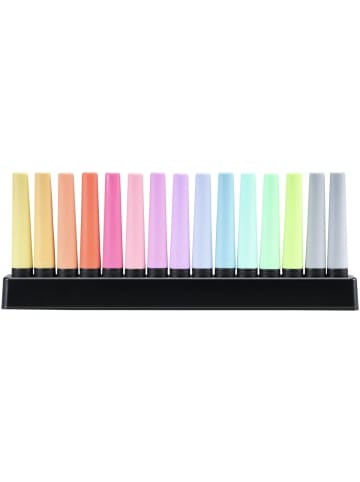 STABILO Textmarker Boss Original Tischset Pastell Packung mit 15 Stück