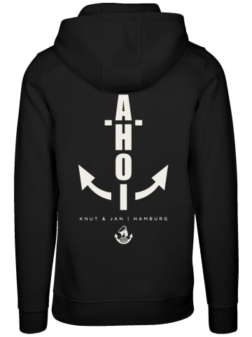 F4NT4STIC Hoodie Ahoi Anker Knut & Jan Hamburg in schwarz