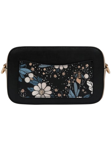 Mono Abendtasche - Bee with Flowers in Schwarz