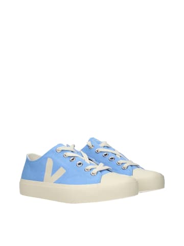 Hellblau Stoff Low Top Sneaker