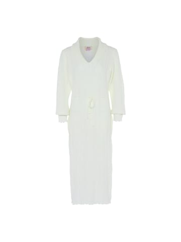 aleva Damen Strickkleid in WOLLWEISS