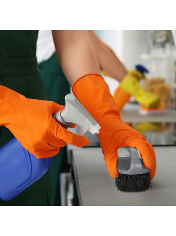 relaxdays 24x Scheuerbürste in Grau