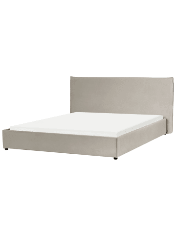 Beliani Wasserbett LAVAUR in Beige - (W) 203 x (H) 100 x (L) 220 cm
