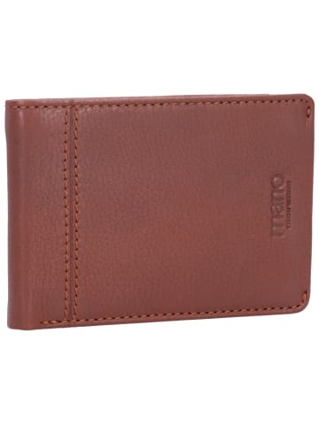 mano Don Montez Geldbörse Leder 12 cm in cognac