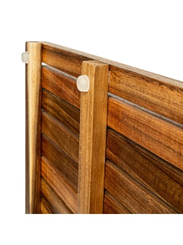 5five Simply Smart Badezimmerpodest aus Akazienholz ACACIA in Schwarz, 53 x 36 cm