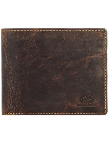 Greenburry Vintage Geldbörse RFID Leder 12,5 cm braun