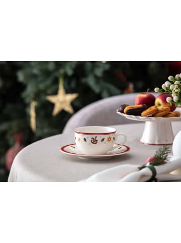 Villeroy & Boch 2er Set Kaffeetasse mit Untertasse Toy's Delight in Weiß 170 ml in weiß