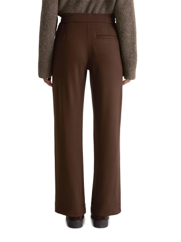 Marc O'Polo Twill-Jerseyhose wide in Shaded Brown