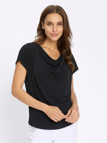 WITT WEIDEN Wasserfallshirt in schwarz