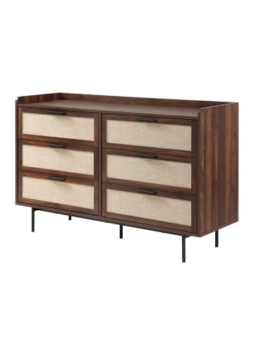 CALICOSY Kommode JETSON in Dunkles Holz - (W) 120  x (H) 79  x (L) 39,5  cm