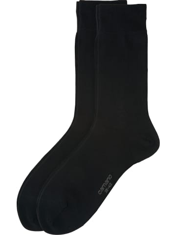 camano Herren Business-Socken 2 Paar in schwarz