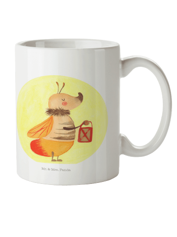 Mr. & Mrs. Panda Haferl Glühwürmchen ohne Spruch in Weiß