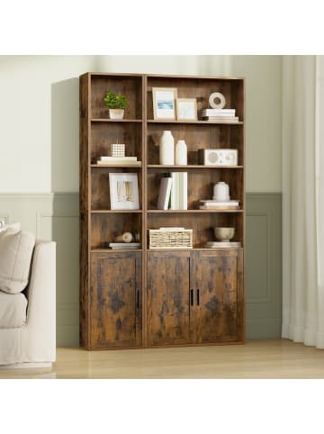 VASAGLE Bücherregal Custos-old in Braun - (B)24 x (H)175 x (T)60 cm