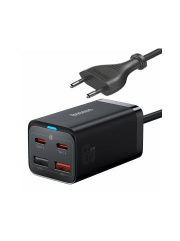 Baseus Baseus GaN3 Pro Schnellladegerät GaN 2 x USB Typ C / 2 in Schwarz