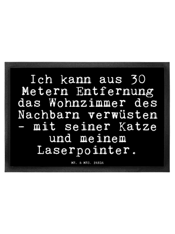 Mr. & Mrs. Panda Gummimatte Ich kann aus 30... mit Spruch in Schwarz