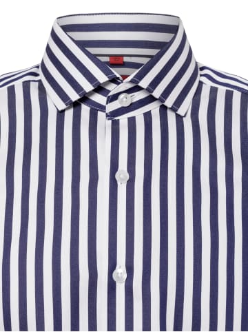 Finshley & Harding Businesshemd in marine weiß - 0006