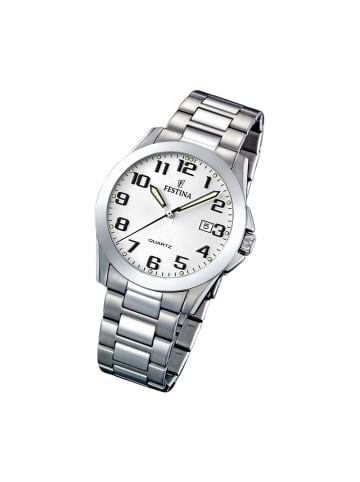 Festina Analog-Armbanduhr Festina Klassik silber groß (ca. 40mm)