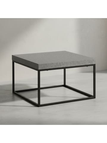 KADIMA DESIGN Couchtisch 60x60x38 cm Sofatisch in Beton-Optik Modern, Design in Grau