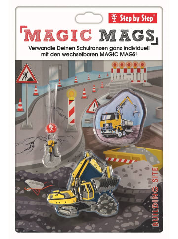 Step by Step MAGIC MAGS Building Seite Kalle Applikationen in gelb