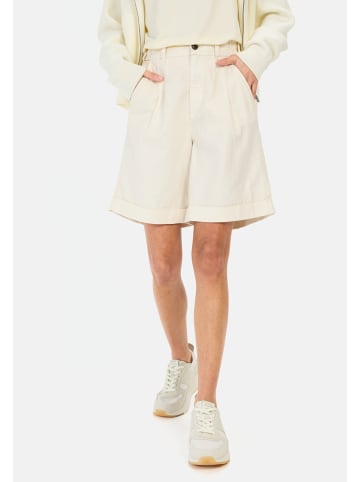 Camel Active Shorts aus Leinenmix in Weiß