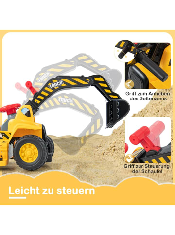 COSTWAY 6V Sitzbagger Elektro ab 2 Jahren in Gelb