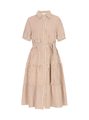 usha BLUE LABEL Women Dress in brown offwhite