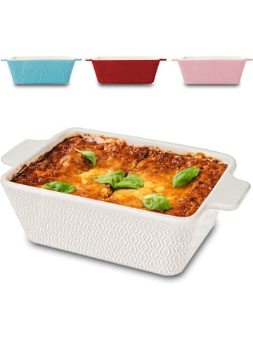 Praknu Auflaufform aus Keramik für 2 Personen - Für Lasagne, Tiramisu &