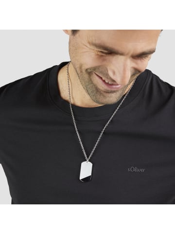 s.Oliver Kette Tag in silber