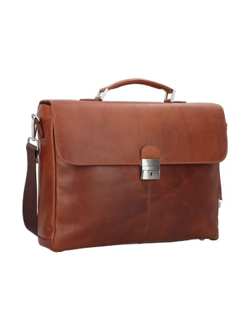 Esquire Dallas Aktentasche Leder 40 cm Laptopfach braun
