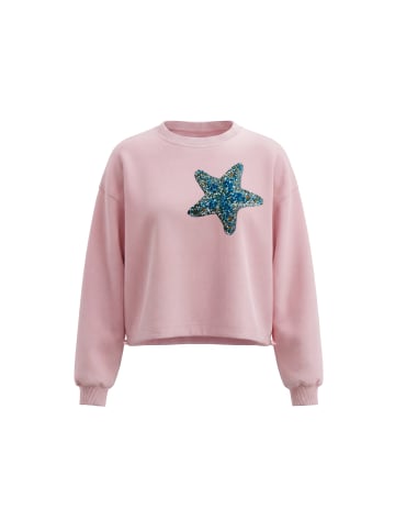IZIA Women Sweatshirt in Light Rose