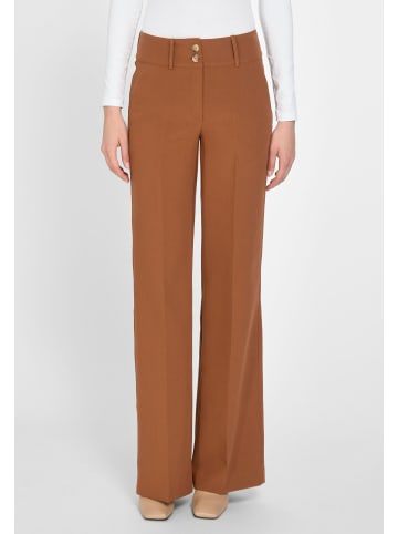 FADENMEISTER BERLIN Bügelfaltenhose Trousers in COGNAC