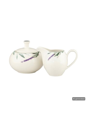 Seltmann Weiden 2er Set Milch- & Zuckerset Savona Provence bunt-beige in bunt-beige