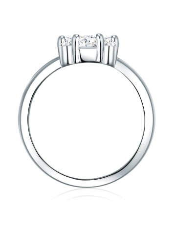 Trilani Ring Sterling Silber Zirkonia in silber