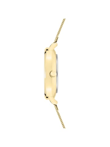 s.Oliver Armbanduhr zeitlos mit Meshband in gold