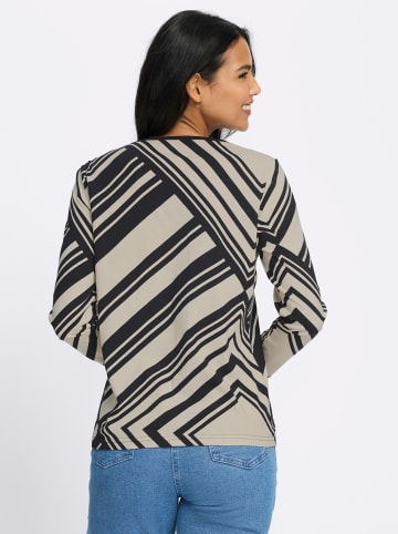 Sieh an! Langarm-Shirt in schwarz-sand-bedruckt