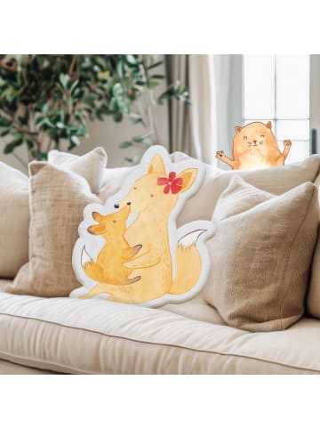 Mr. & Mrs. Panda Dekokissen Fuchs Mama ohne Spruch in Weiß